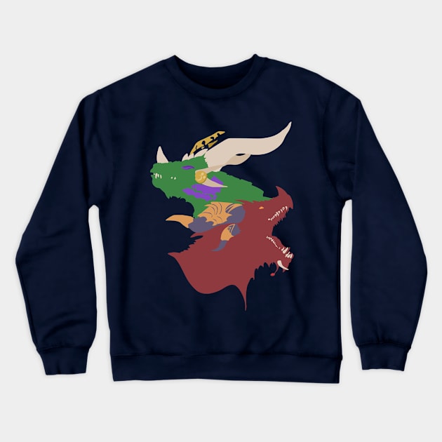 Dragon Sisters Crewneck Sweatshirt by Rackham